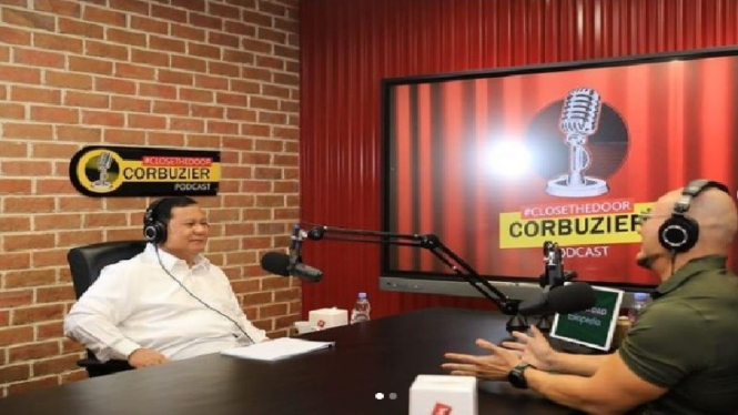 Prabowo jadi bintang tamu di acara Podcast Deddy Corbuzier