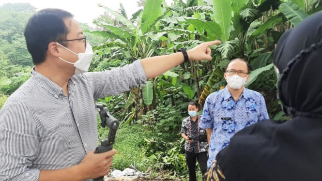 Persiapan hutan kota di Bogor 