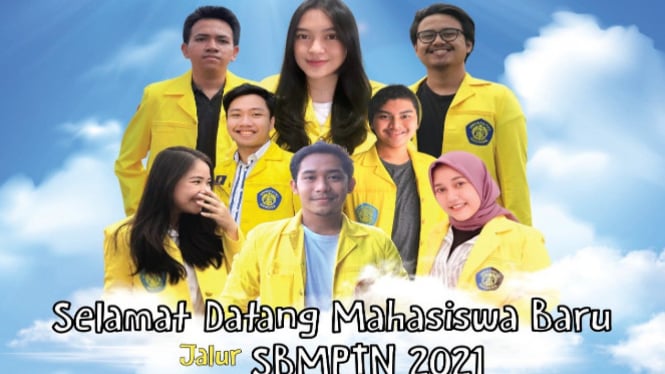 Poster UI Selamat Datang Mahasiswa baru viral (Twitter/univ_Indonesia)