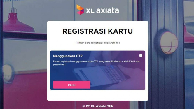Website XL Axiata untuk registrasi kartu baru