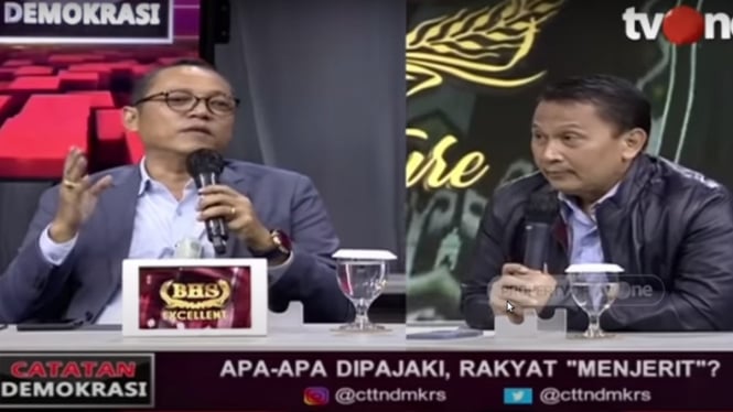 Debat Deddy Sitorus dengan Mardani Ali Sera di Catatan Demokrasi tvOne