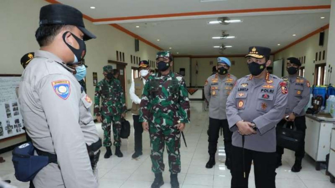 Kapolri dan Panglima TNI di Kudus.