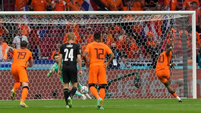 Pertandingan Timnas Belanda melawan Austria