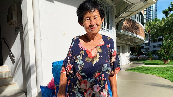 Madam Ng telah bekerja sebagai karang guni selama lebih dari 30 tahun. BBC Indonesia