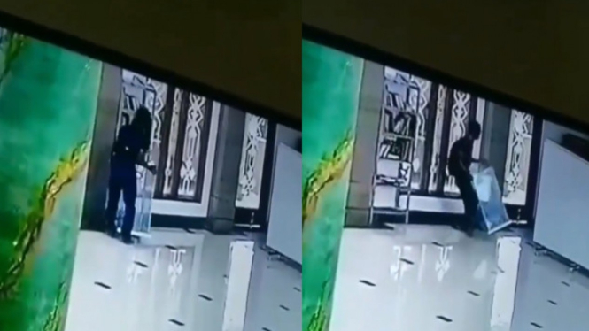 Viral lagi kotak amal masjid dicuri (Instagram/warung_jurnalis)