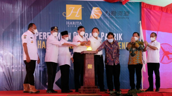 Pemerintah resmikan Smelter Nikel HPAL di Halmahera Selatan, Maluku Utara.