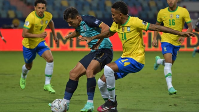 Duel Timnas Brasil vs Ekuador