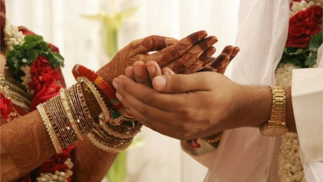 Pernikahan India. Getty Images via BBC Indonesia