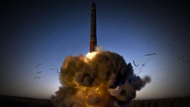 VIVA Militer: Rudal balistik antarbenua (ICBM) Kedr, Rusia.