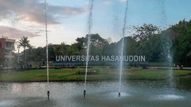 Kampus Universitas Hasanuddin (Unhas) Makassar, Sulawesi Selatan.