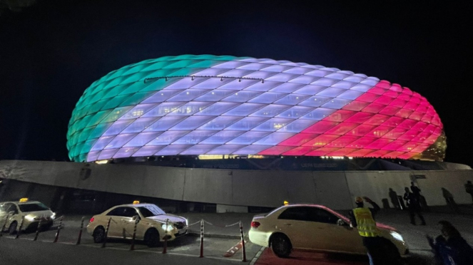 Allianz Arena tras la victoria de la selección italiana ante Bélgica