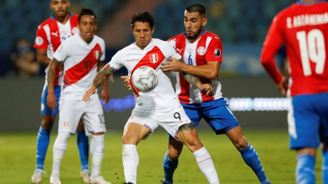 Pertandingan Timnas Peru vs Uruguay di Copa America
