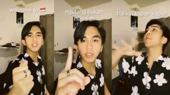 Viral video welcome to indonesia, ngutang bukan masalah (Instagram/omg.indonesia.id)