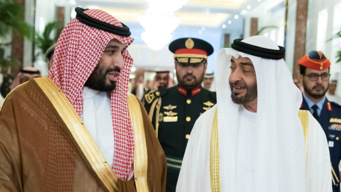 Putra Mahkota Saudi (kiri). Reuters via BBC Indonesia