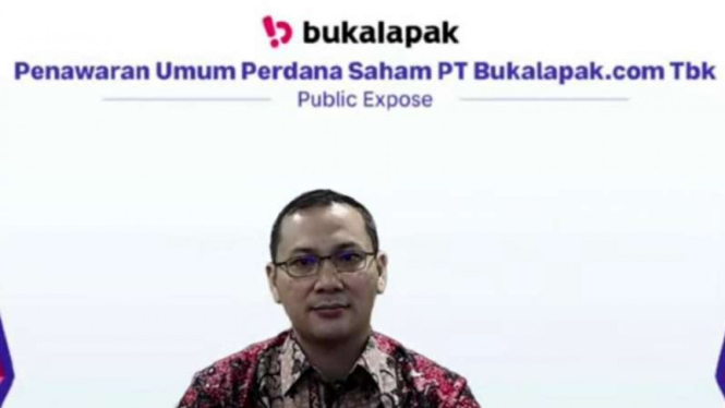 President Director PT Bukalapak.com Tbk Rachmat Kaimuddin.