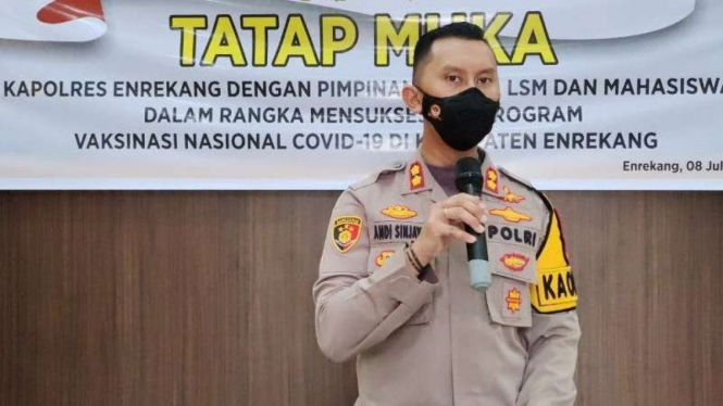 Kapolres Enrekang AKBP Andi Sinjaya Ghalib