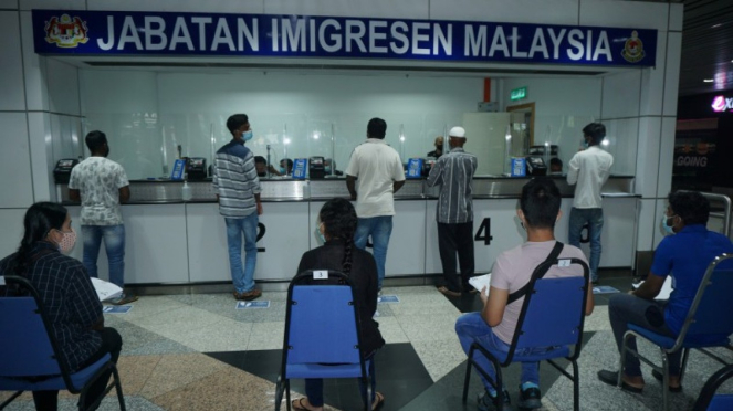 Ilustrasi Departemen Imigrasi Malaysia.