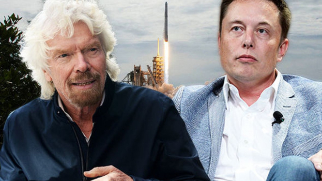 Richard Branson dan Elon Musk.