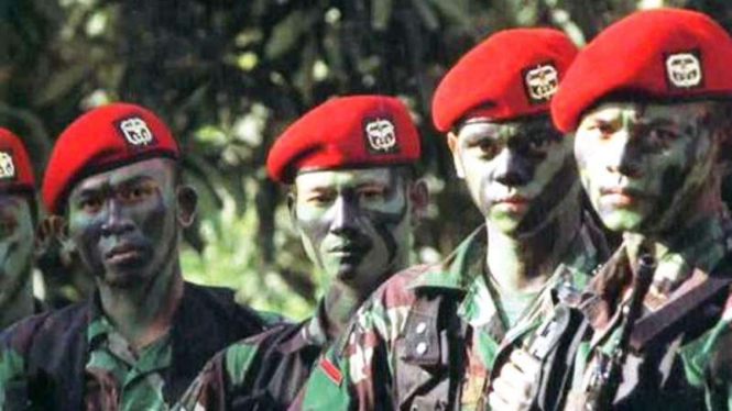 VIVA Militer: Anggota Komando Pasukan Khusus (Kopassus) TNI Angkatan Darat