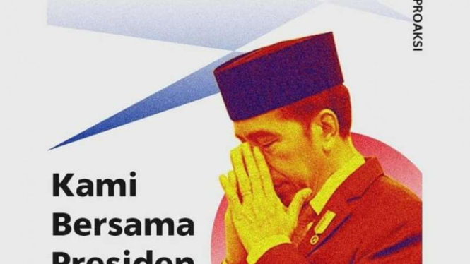 Poster Kami Bersama Presiden Jokowi tapi Boong oleh BEM Fisip Unpad