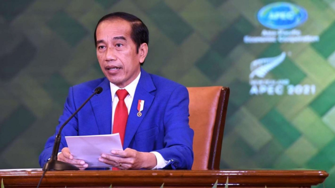 Presiden Jokowi di KTT Informal APEC 2021 Secara Virtual