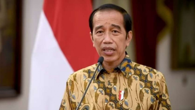 Presiden Jokowi umumkan PPKM Level 4.