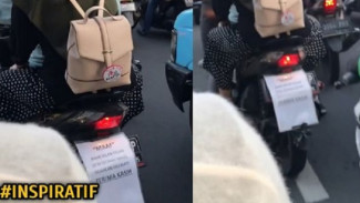 Viral Imbauan Suami Boncengi Istri Sedang Hamil, Netizen: Idaman