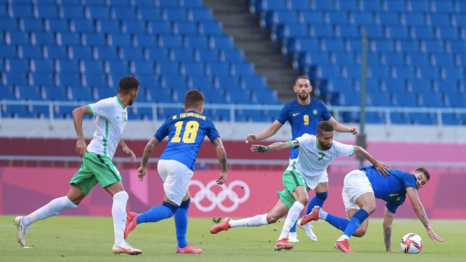 Pertandingan Timnas Brasil U-23 vs Arab Saudi di Olimpiade Tokyo 2020