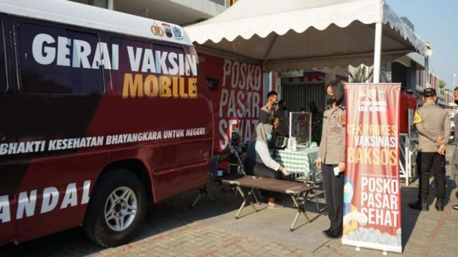 Polri membentuk posko PPKM di pasar-pasar