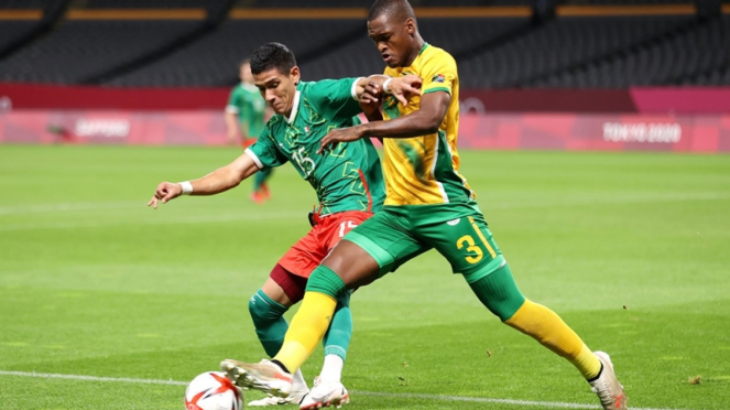 Pertandingan tim nasional Meksiko U-23 melawan Afrika Selatan di Olimpiade Tokyo Pertandingan tim nasional Meksiko U-23 melawan Afrika Selatan di Olimpiade Tokyo