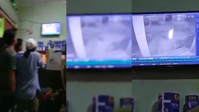 Viral Makhluk Halus Terekam Kamera CCTV (Instagram/kamerapengawas)