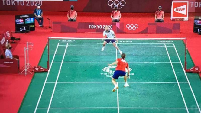 Duel Kevin Cordon vs Viktor Axelsen di semifinal Olimpiade Tokyo 2020