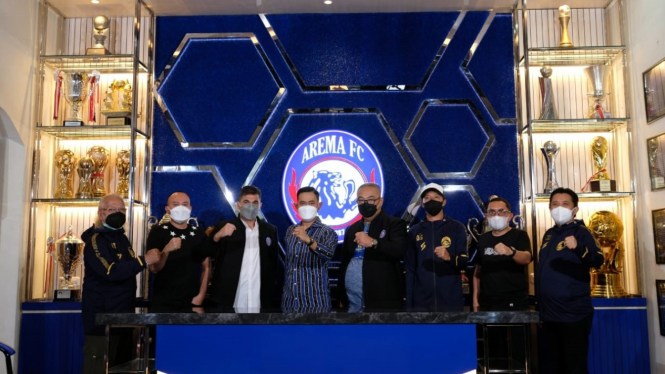 Ruang konferensi pers baru Arema FC