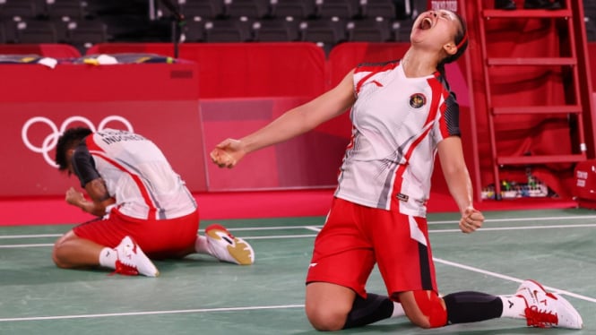 Greysia Polii/Apriyani Rahayu raih emas Olimpiade Tokyo 2020