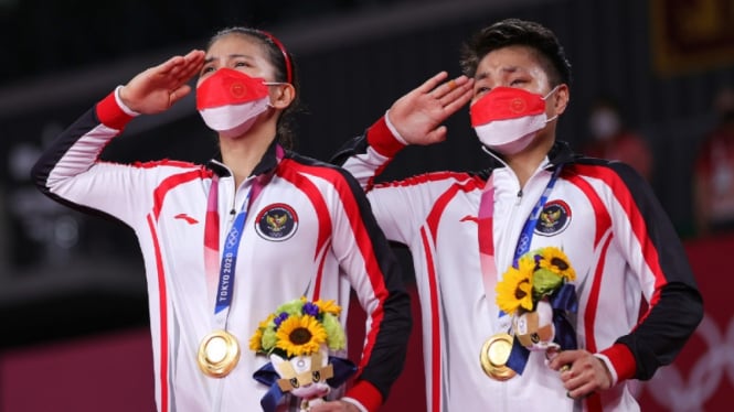 Greysia/Apriyani raih medali emas Olimpiade Tokyo 2020