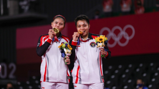 Greysia/Apriyani raih medali emas Olimpiade Tokyo 2020