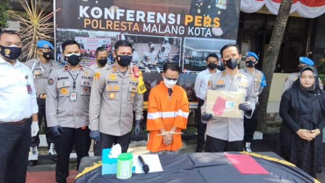Polisi menangkap pelaku penipuan pengusaha properti di Kota Malang