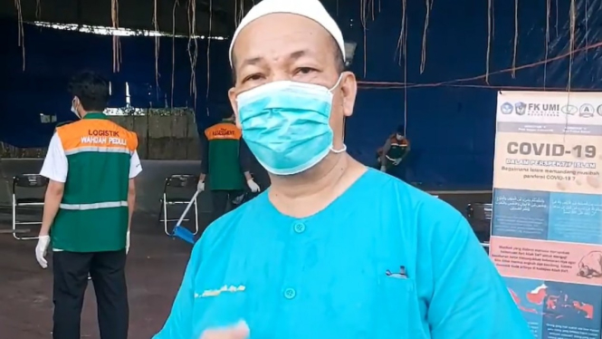 Pembina Relawan COVID-19 Sulawesi Selatan Dokter Hisbullah Amin menyatakan terpanggil untuk membantu pasien terinfeksi COVID menjalani isolasi dengan pendampingan tenaga kesehatan secara gratis. (Istimewa)