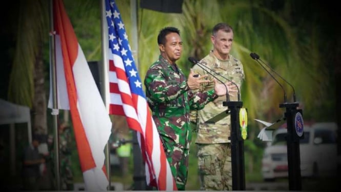 VIVA Militer: KSAD dan Commanding General USARPAC Buka Latma Garuda Shield ke-15