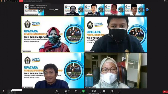 Upacara Penerjunan Mahasiswa KKN UNDIP Tim II 2020/2021