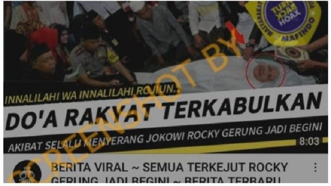 Video hoax soal Rocky Gerung meninggal dunia