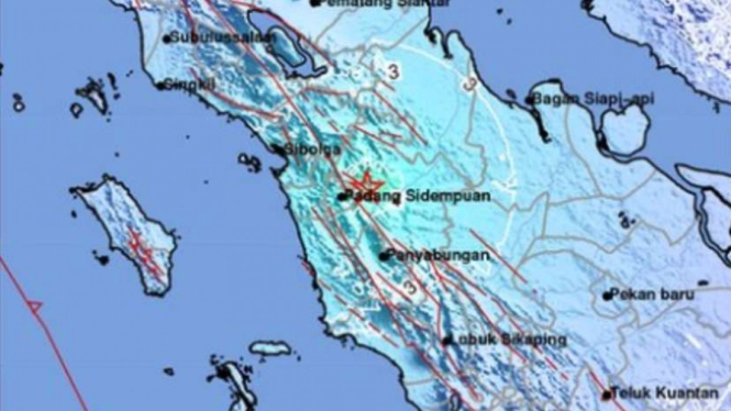 Gempa Magnitudo 5 3 Guncang Pandang Lawas Utara