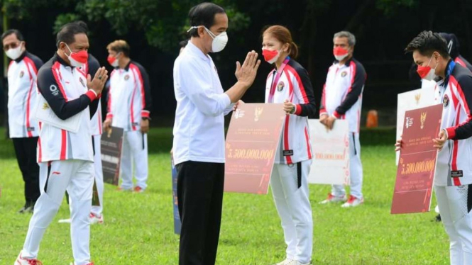 Presiden Jokowi Terima Para Atlet Olimpiade Tokyo 2020, Istana Bogor