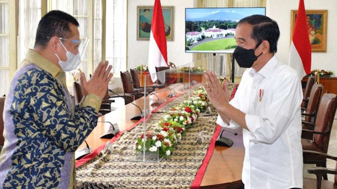Presiden Jokowi dan Ketua MPR RI Bambang Soesatyo
