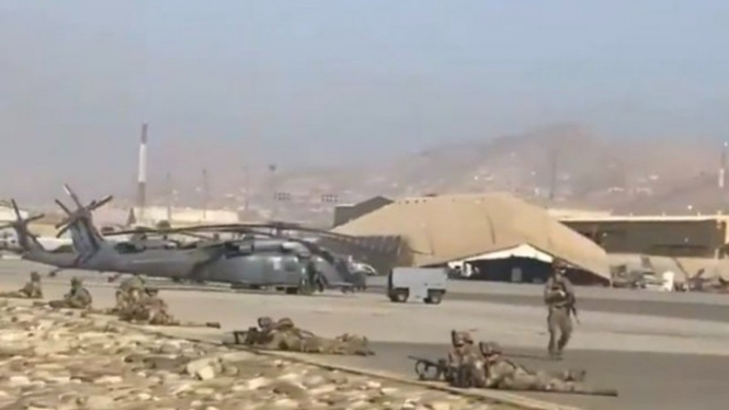Tentara AS menguasai Bandara Kabul.
