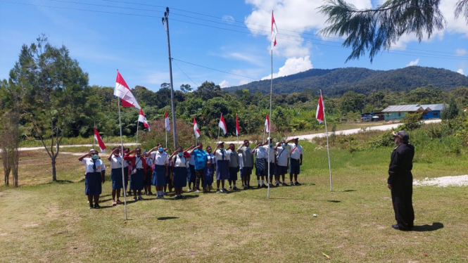 Semarak peringatan Hari Kemerdekaan RI ke-76 di Papua