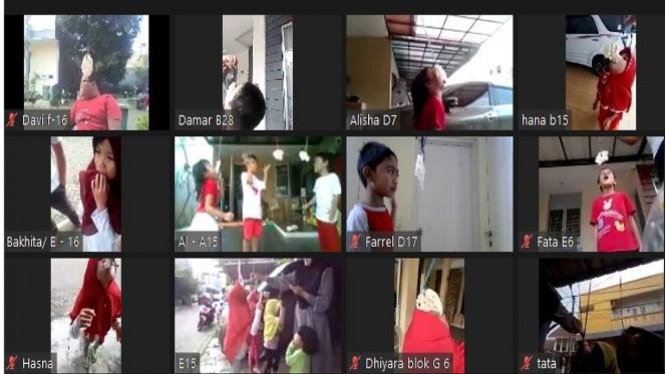 Warga Depok rayakan HUT RI ke 76 dengan menggelar lomba makan kerupuk secara online