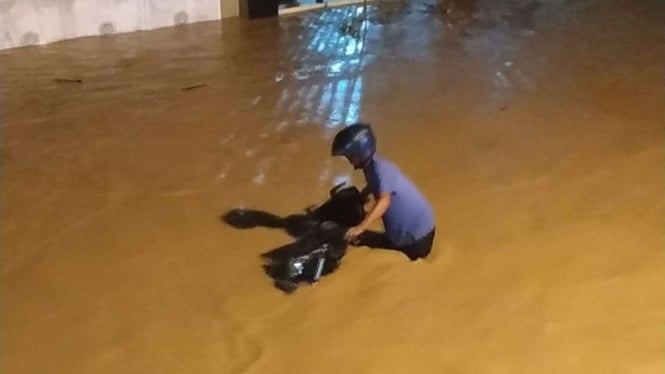 Banjir di Kota Padang (ilustrasi)
