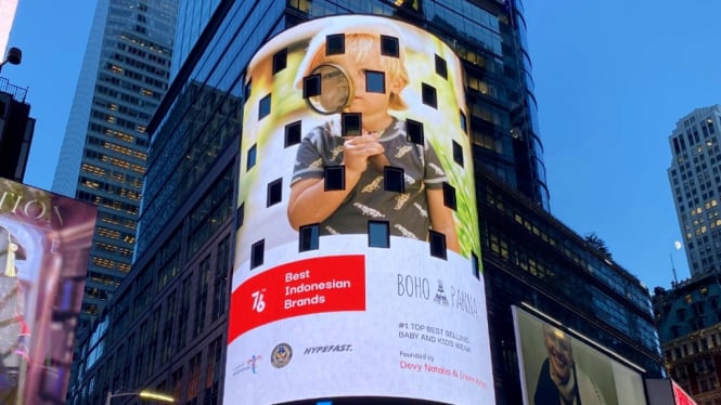 16 Brand Indonesia terpilih yang muncul di videotron Times Square New York.  