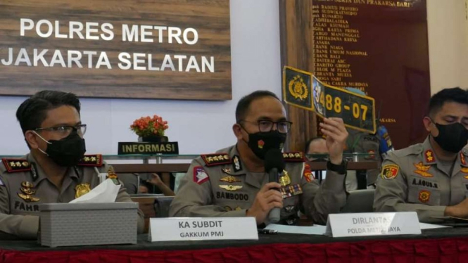 Dirlantas Polda Metro Jaya Kombes Polisi Sambodo Purnomo Yugo.